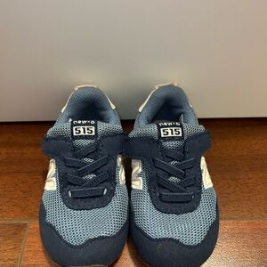 New Balance Kids' Blue and White Sneakers
